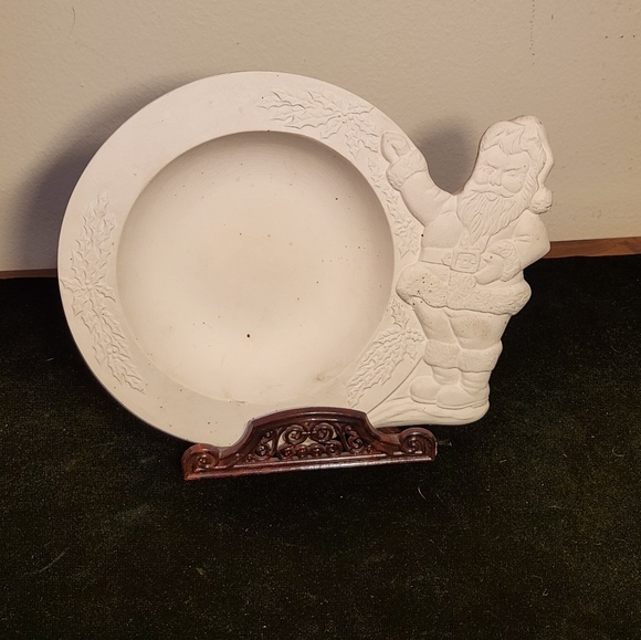1979 Cramer Molds Unpainted Ceramic Santa Bowl Dish Diy Christmas - Picture 10 of 16
